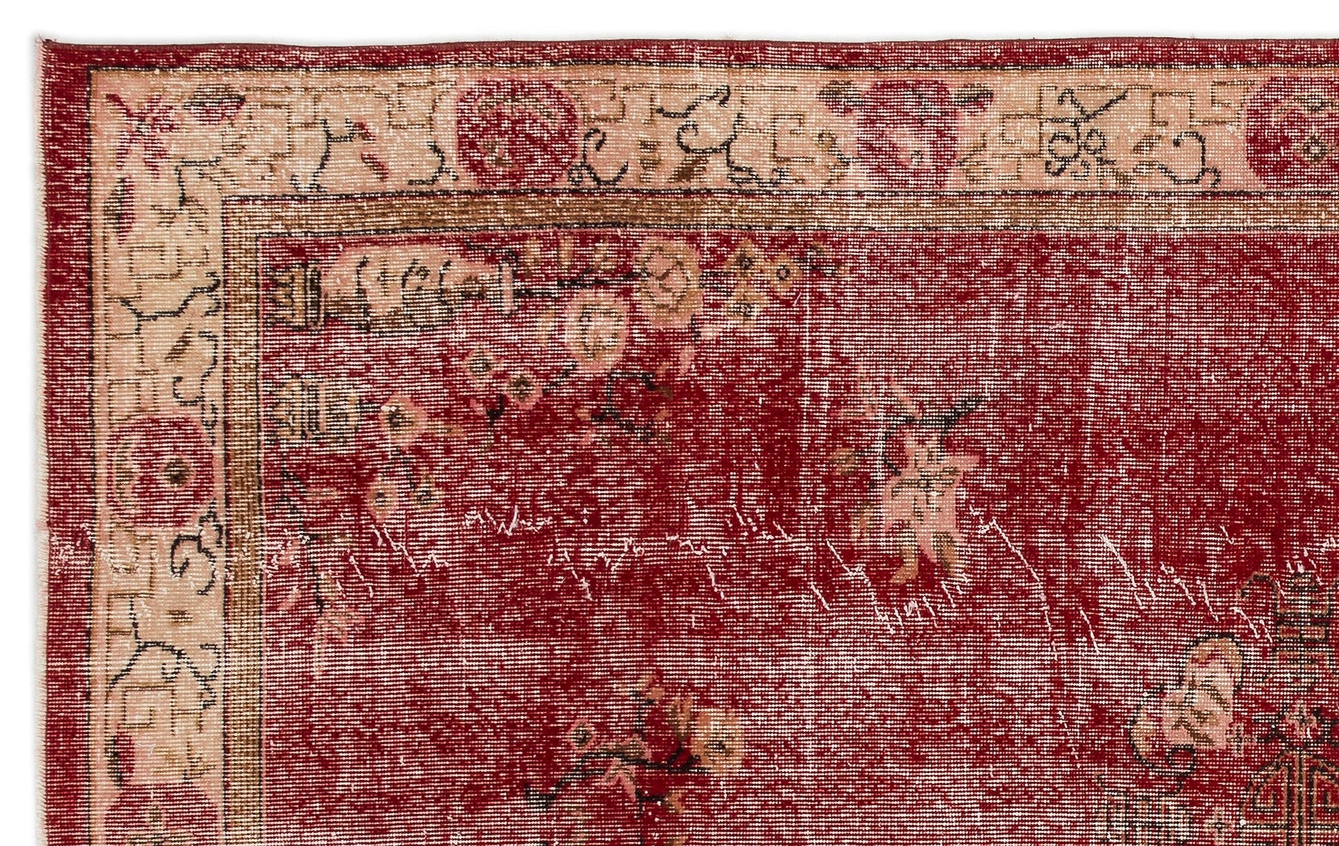 Atina 13986 Bej Eskitme Yün El Dokuma Halısı 178 x 295 - El Dokuma - HALI.NET