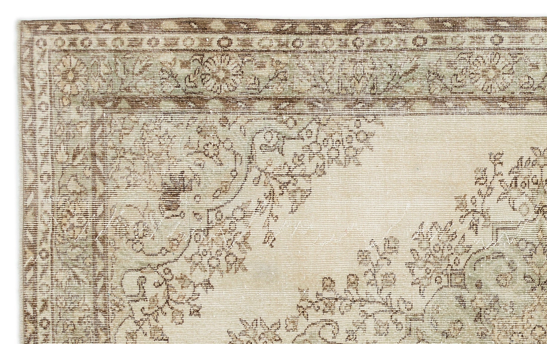 Atina 14277 Bej Eskitme Yün El Dokuma Halısı 168 x 278 - El Dokuma - HALI.NET