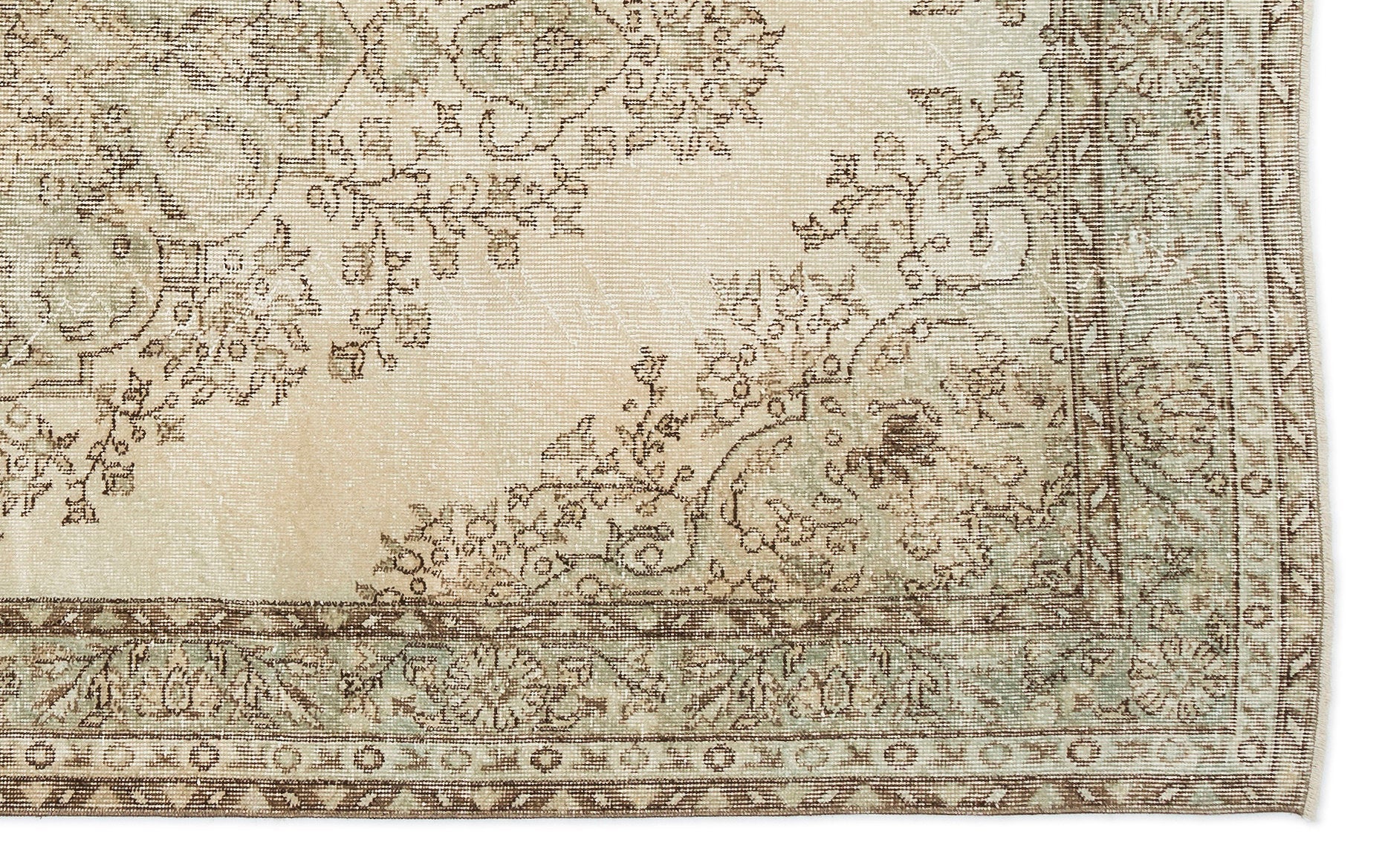 Atina 14277 Bej Eskitme Yün El Dokuma Halısı 168 x 278 - El Dokuma - HALI.NET