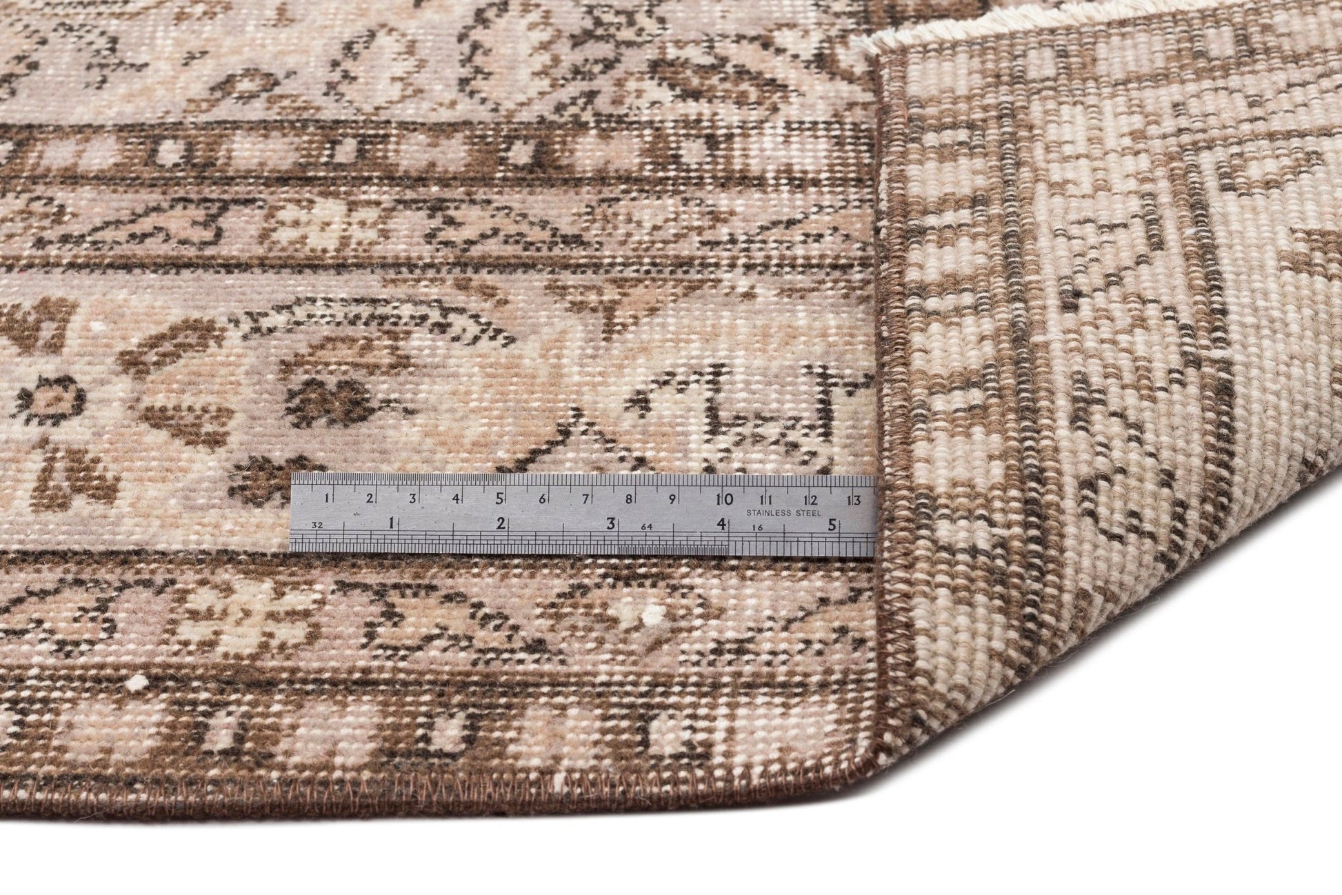 Atina 14295 Bej Eskitme Yün El Dokuma Halısı 192 x 298 - El Dokuma - HALI.NET