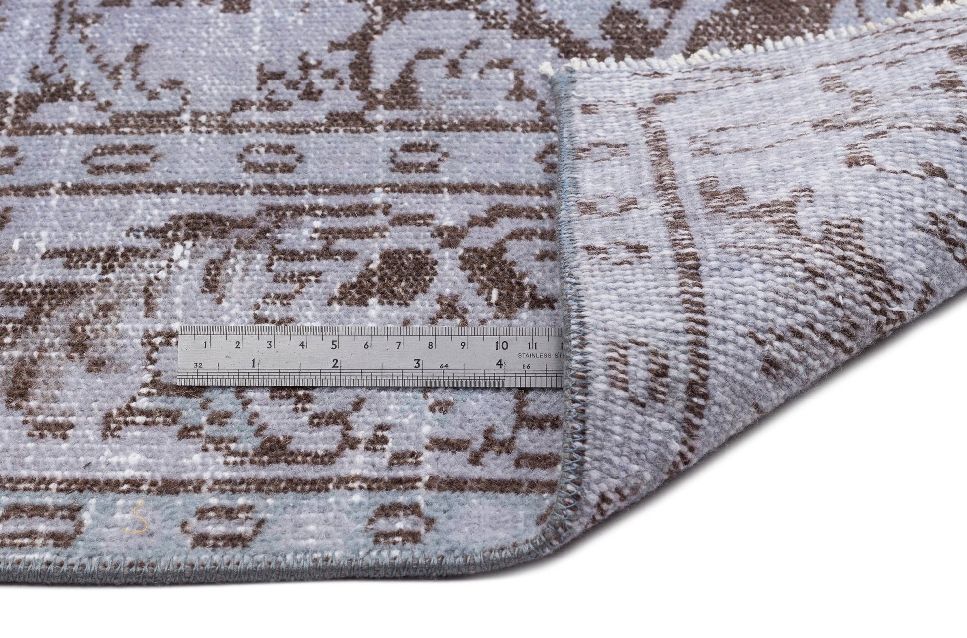 Atina 14952 Mavi Eskitme Yün El Dokuma Halısı 168 x 281 - El Dokuma - HALI.NET