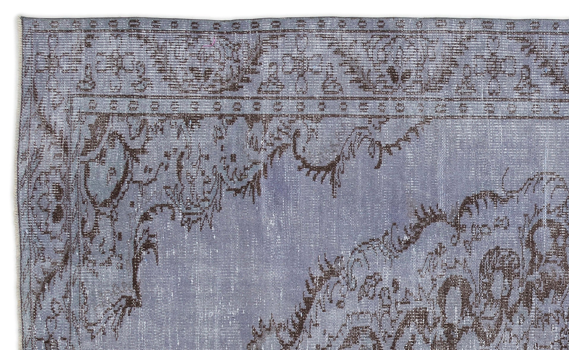 Atina 14952 Mavi Eskitme Yün El Dokuma Halısı 168 x 281 - El Dokuma - HALI.NET