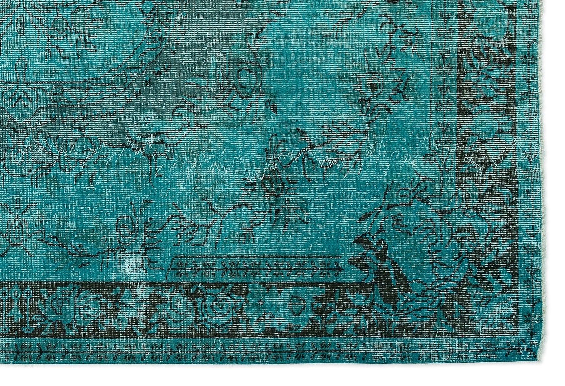Gri Siyah Eskitme Klasik Yün Halı 178x265