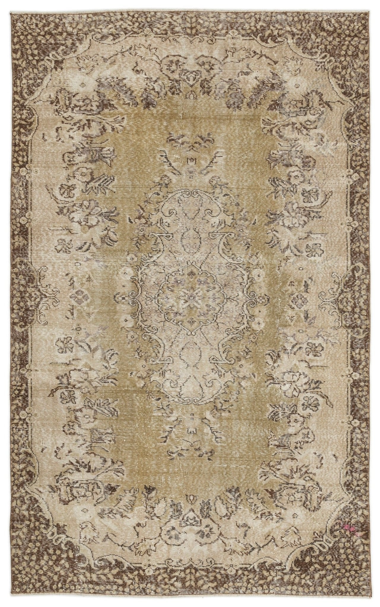 Atina 15150 Bej Eskitme Yün El Dokuma Halısı 167 x 263 - El Dokuma - HALI.NET