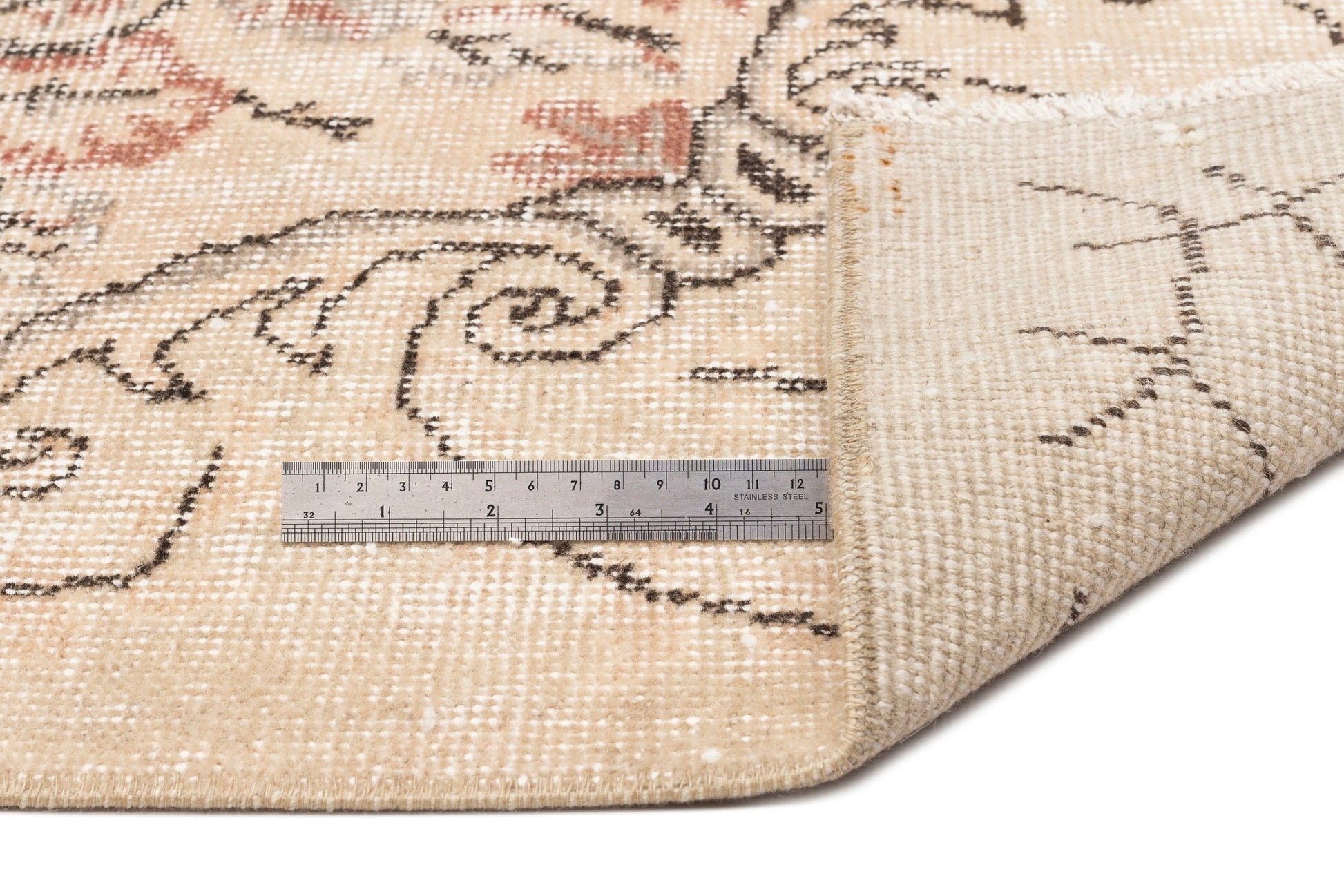 Atina 15164 Bej Eskitme Yün El Dokuma Halısı 180 x 290 - El Dokuma - HALI.NET