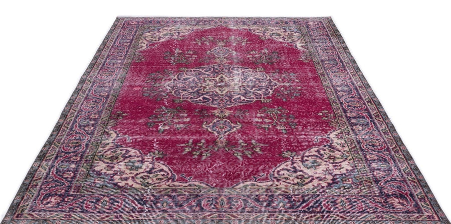 Bej Krem Anadolu Bohem Eskitme Yün Halı 181x281 - Özel Seri