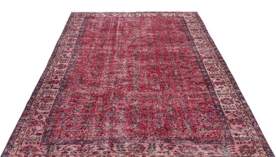 Antrasit Krem Anadolu Geometrik Çiçekli Yün Halı 166x280 - Özel Seri