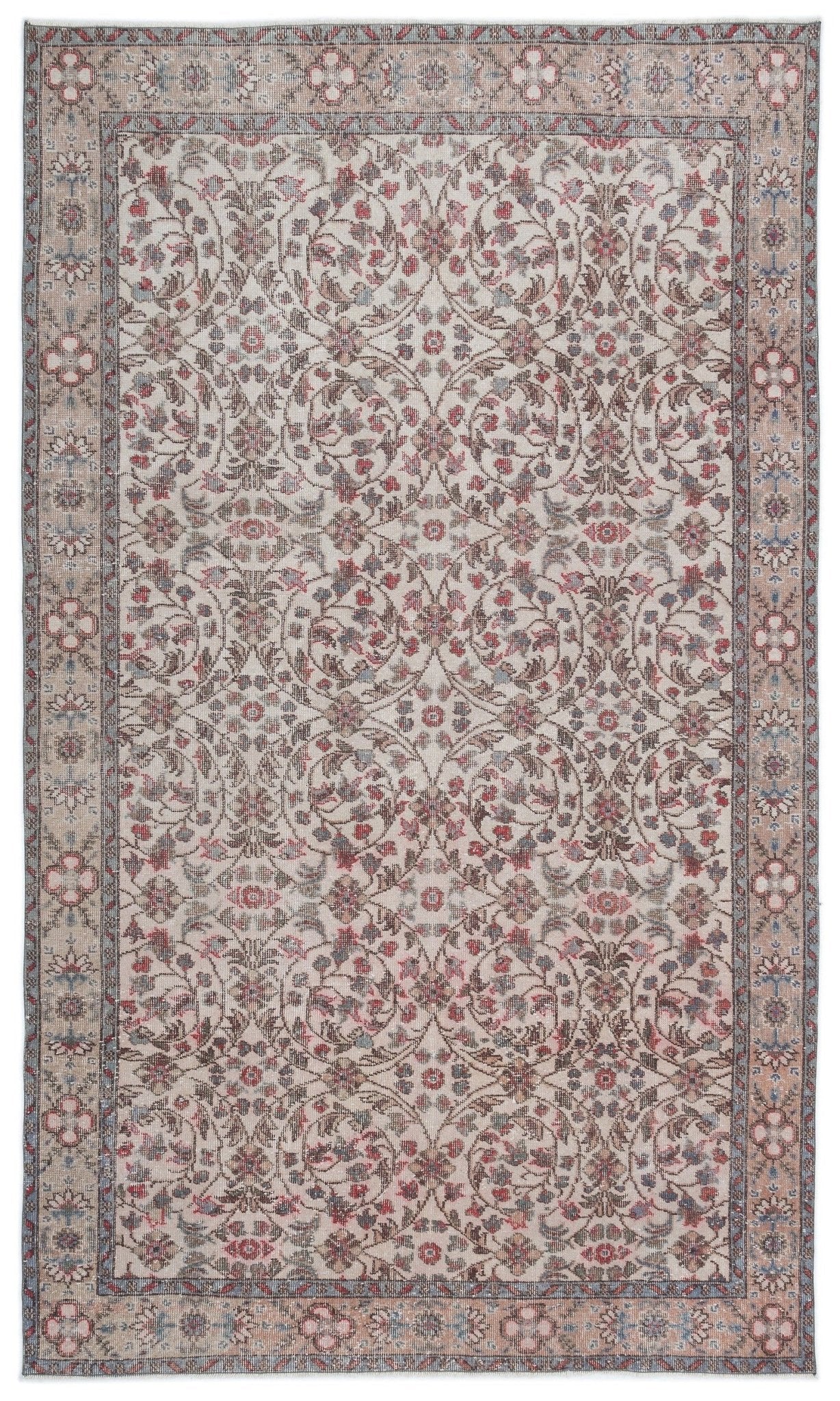 Atina 15716 Bej Eskitme Yün El Dokuma Halısı 180 x 305 - El Dokuma - HALI.NET