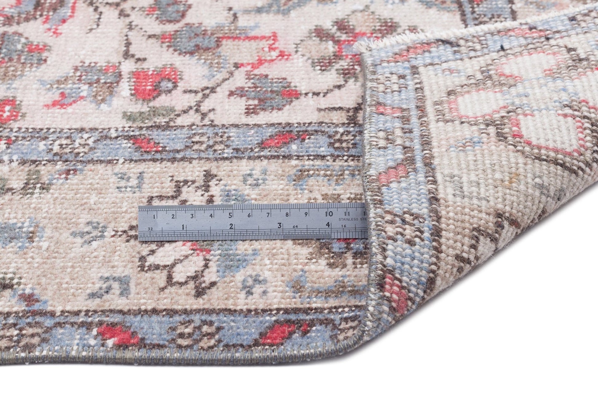 Atina 15716 Bej Eskitme Yün El Dokuma Halısı 180 x 305 - El Dokuma - HALI.NET