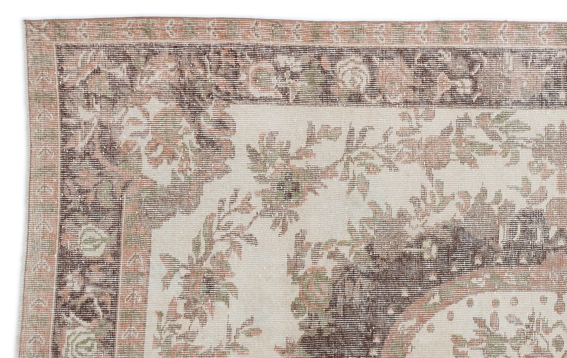 Atina 15918 Bej Eskitme Yün El Dokuma Halısı 172 x 277 - El Dokuma - HALI.NET