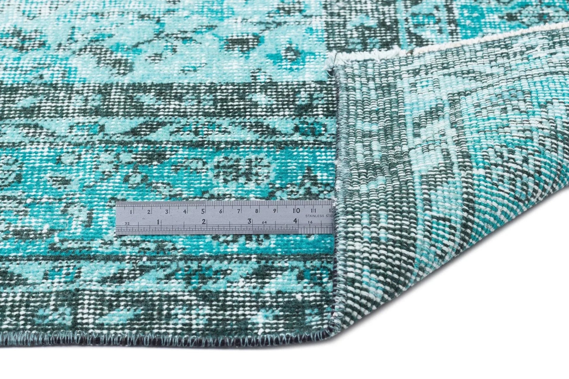Gri Siyah Bohem Eskitme Yün Halı 151x251
