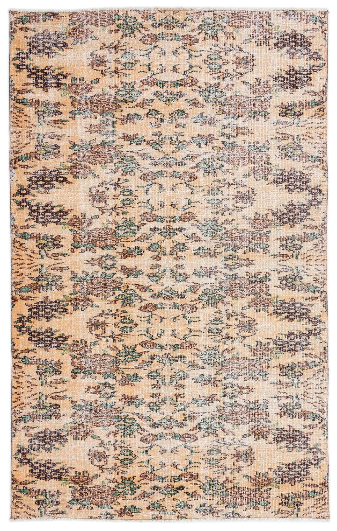 Atina 16005 Krem Eskitme Yün El Dokuma Halısı 157 x 249 - El Dokuma - HALI.NET