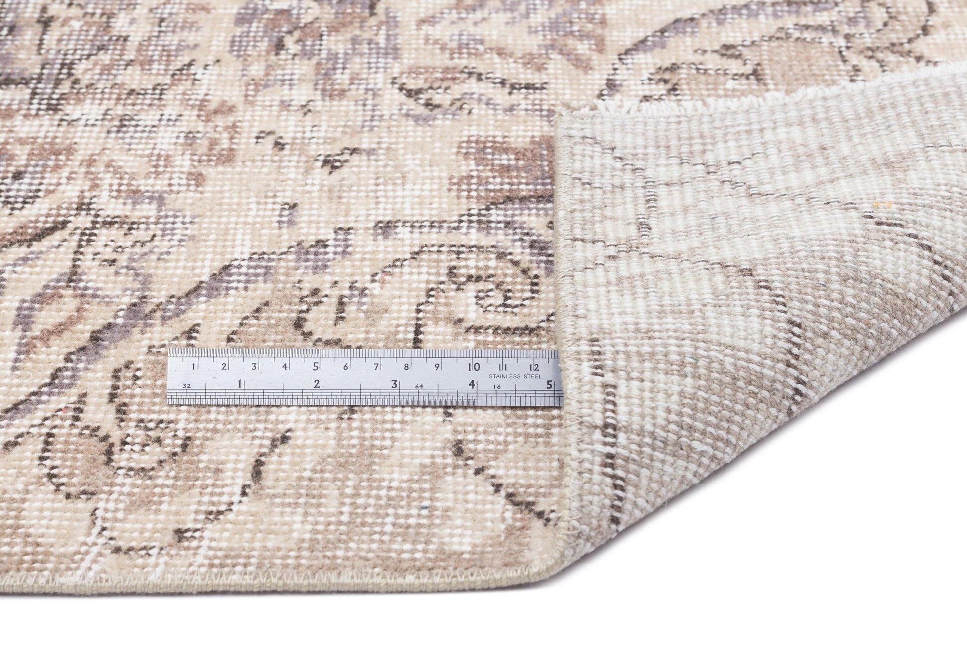 Atina 16196 Bej Eskitme Yün El Dokuma Halısı 170 x 267 - El Dokuma - HALI.NET