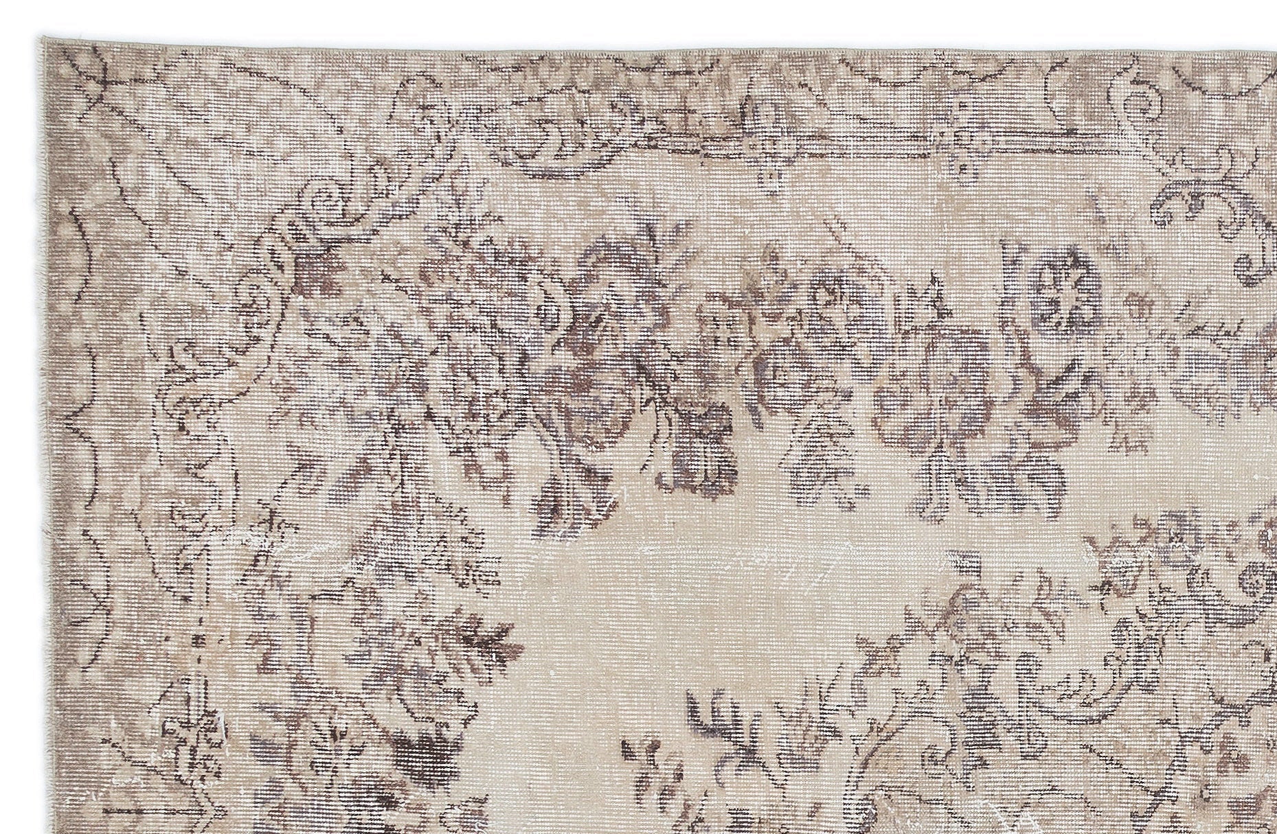 Atina 16196 Bej Eskitme Yün El Dokuma Halısı 170 x 267 - El Dokuma - HALI.NET