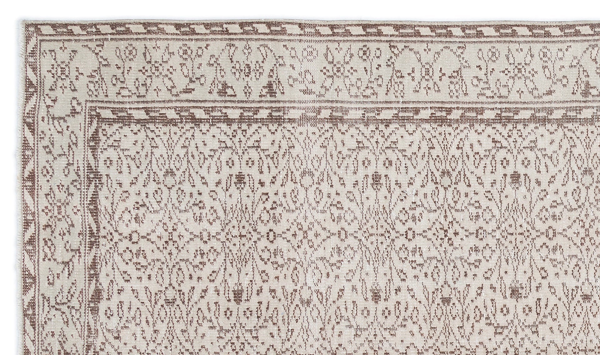 Atina 16222 Bej Eskitme Yün El Dokuma Halısı 160 x 272 - El Dokuma - HALI.NET