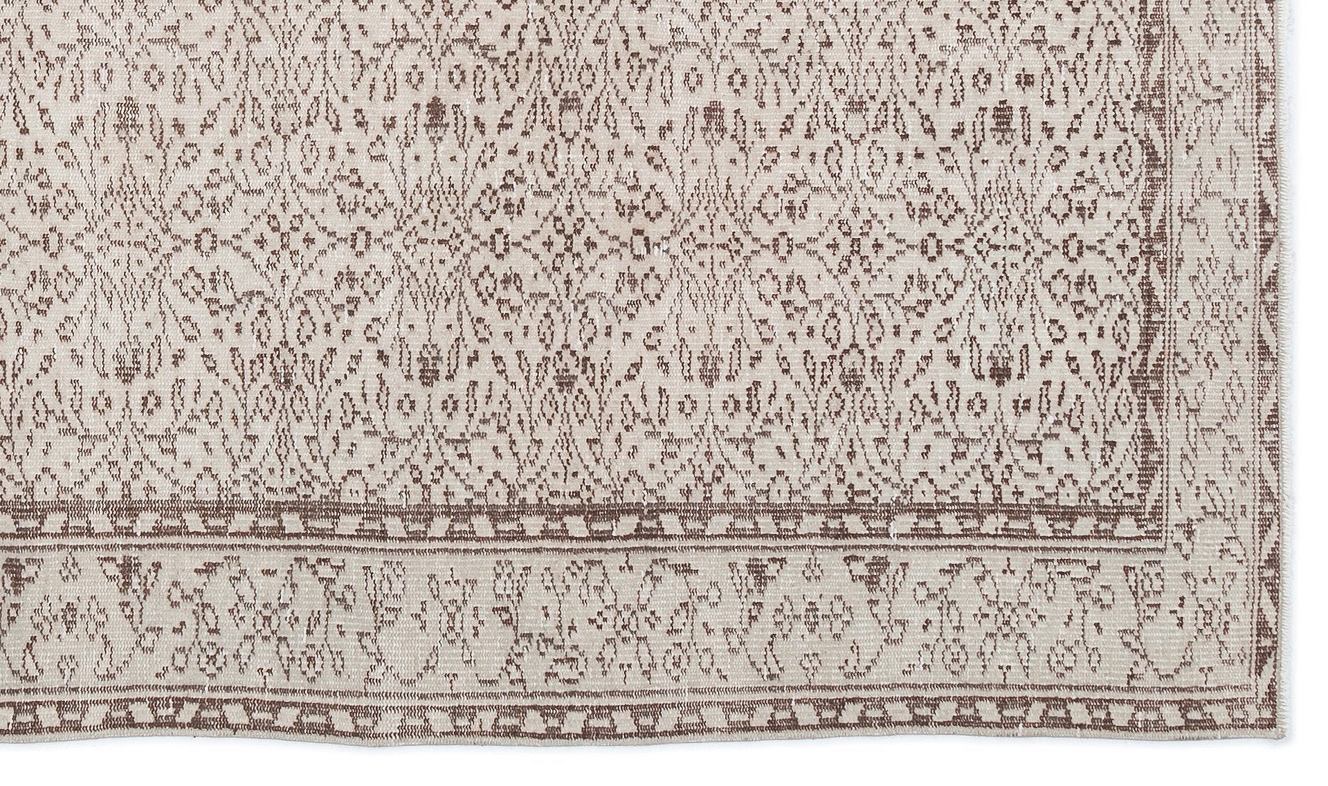 Atina 16222 Bej Eskitme Yün El Dokuma Halısı 160 x 272 - El Dokuma - HALI.NET