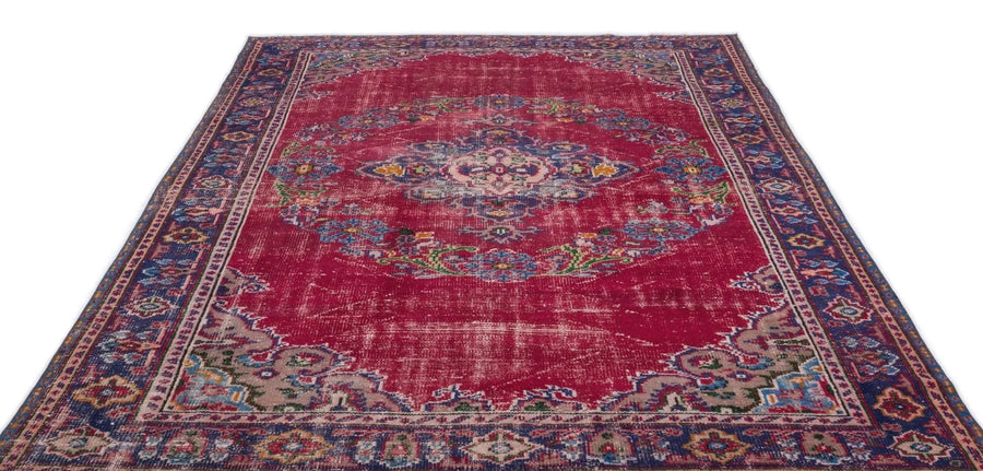 Bej Beyaz Anadolu Eskitme Klasik Yün Halı 197x272 - Özel Seri