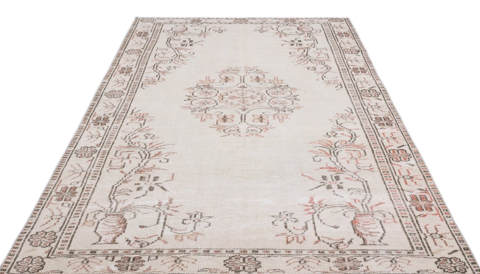 Atina 16367 Bej Eskitme Yün El Dokuma Halısı 165 x 283 - El Dokuma - HALI.NET