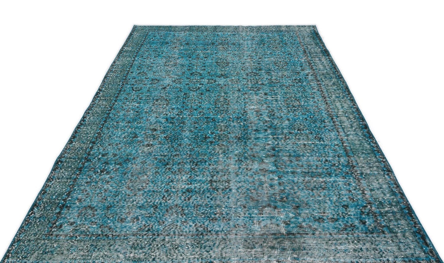Beyaz Gri Bohem Eskitme Yün Halı 167x273