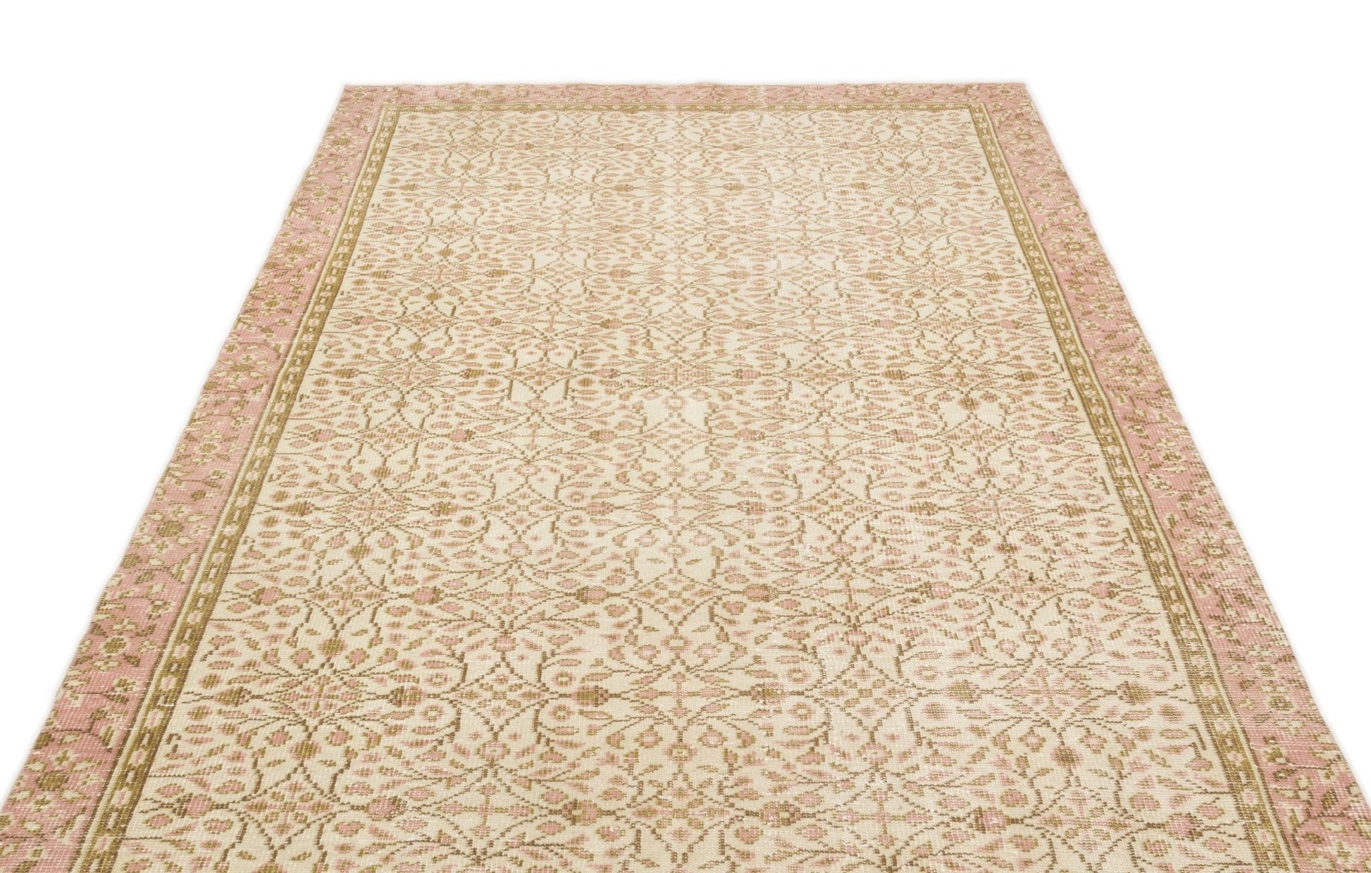 Atina 17140 Bej Eskitme Yün El Dokuma Halısı 170 x 300 - El Dokuma - HALI.NET