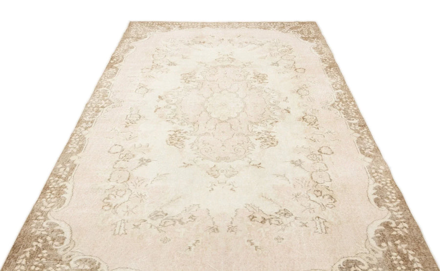 Bej Ekru Anadolu Eskitme Klasik Yün Halı 180x295 - Özel Seri