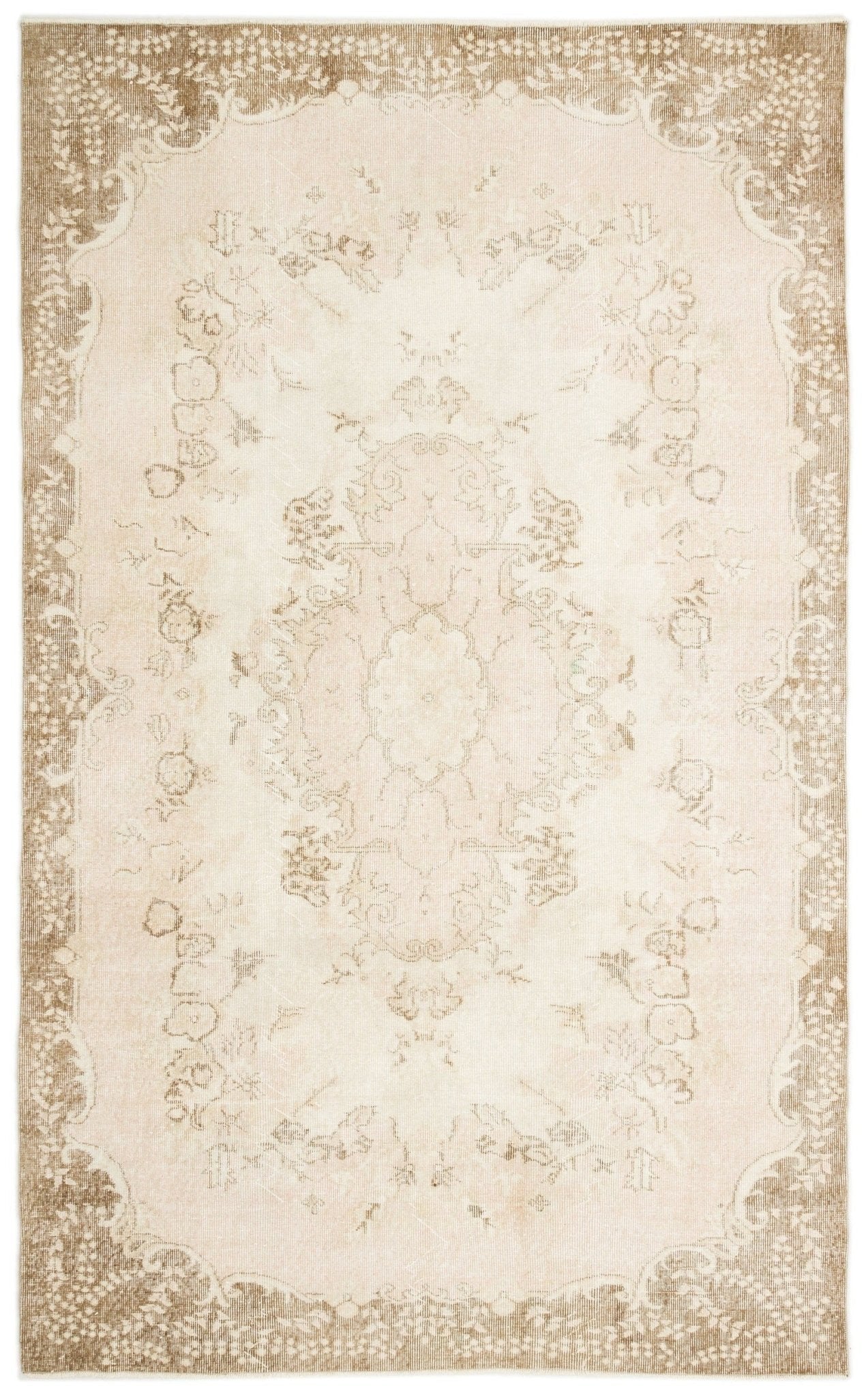 Atina 17147 Bej Eskitme Yün El Dokuma Halısı 180 x 295 - El Dokuma - HALI.NET