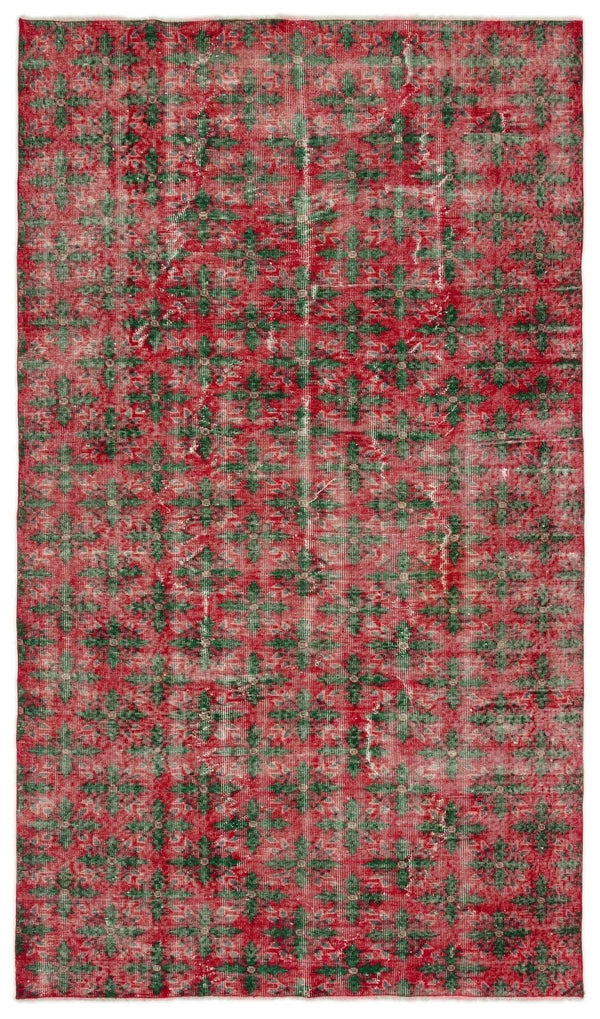 Gri Krem Anadolu Eskitme Geometrik Yün Halı 167x280 - Özel Seri