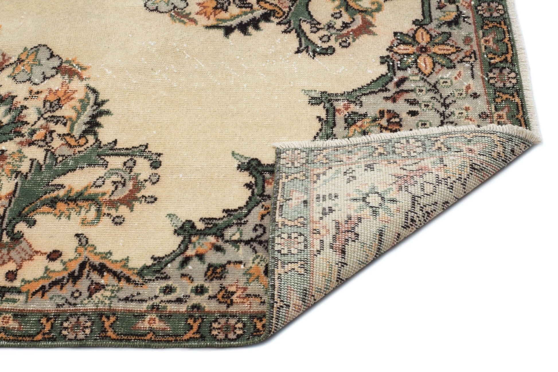 Atina 17738 Bej Eskitme Yün El Dokuma Halısı 174 x 285 - El Dokuma - HALI.NET