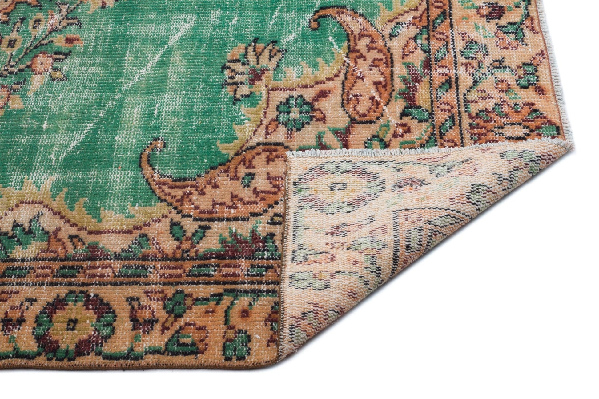 Atina 17780 Krem Eskitme Yün El Dokuma Halısı 174 x 289 - El Dokuma - HALI.NET