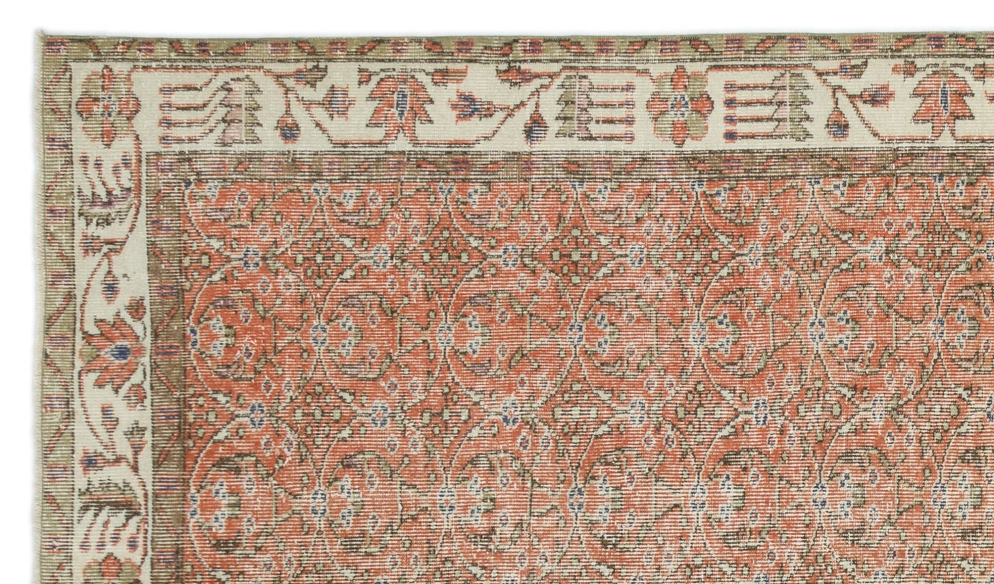 Atina 17925 Bej Eskitme Yün El Dokuma Halısı 169 x 288 - El Dokuma - HALI.NET