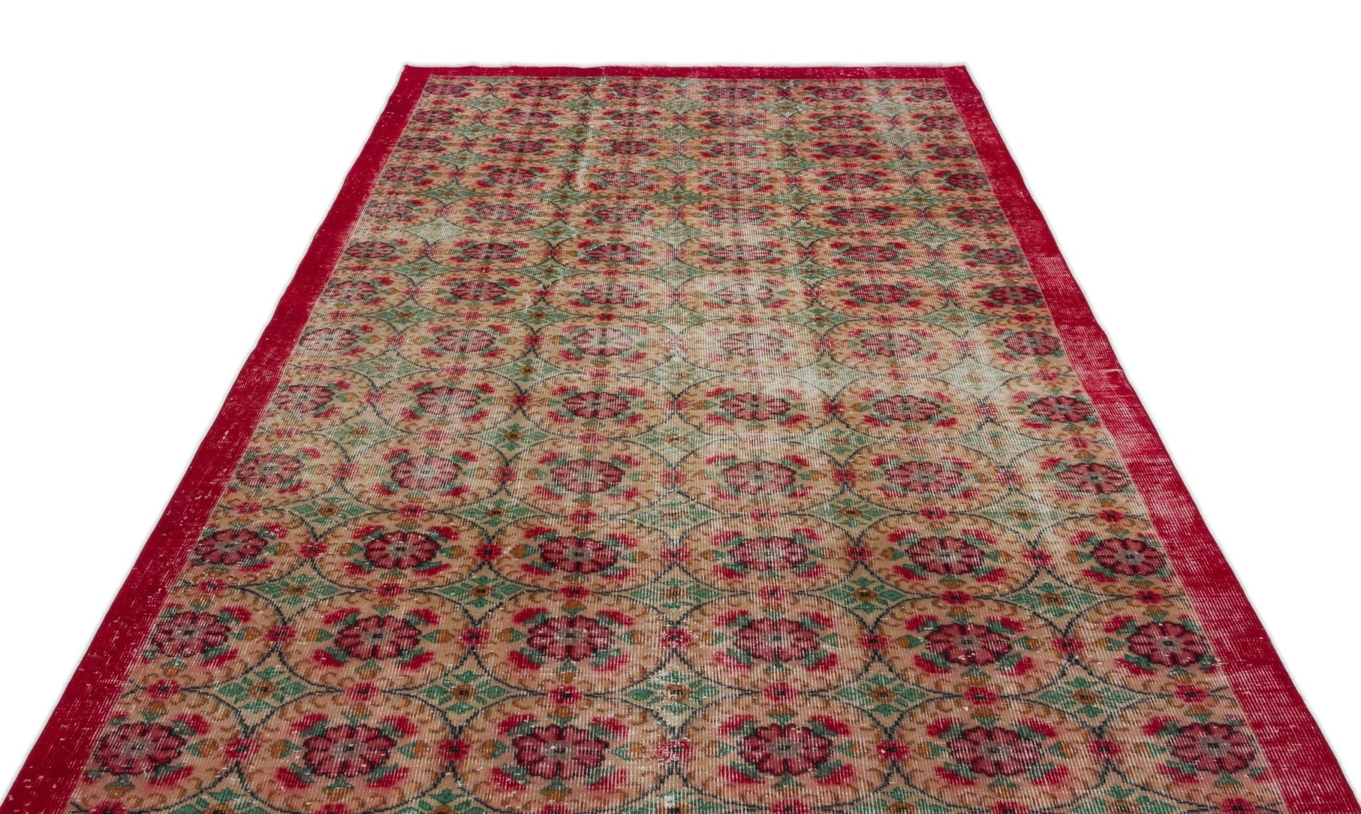 Atina 18328 Bej Eskitme Yün El Dokuma Halısı 184 x 295 - El Dokuma - HALI.NET