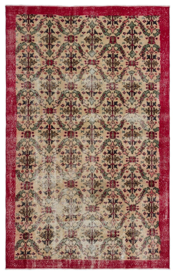 Bej Gri Anadolu Geometrik Klasik Yün Halı 160x260 - Özel Seri