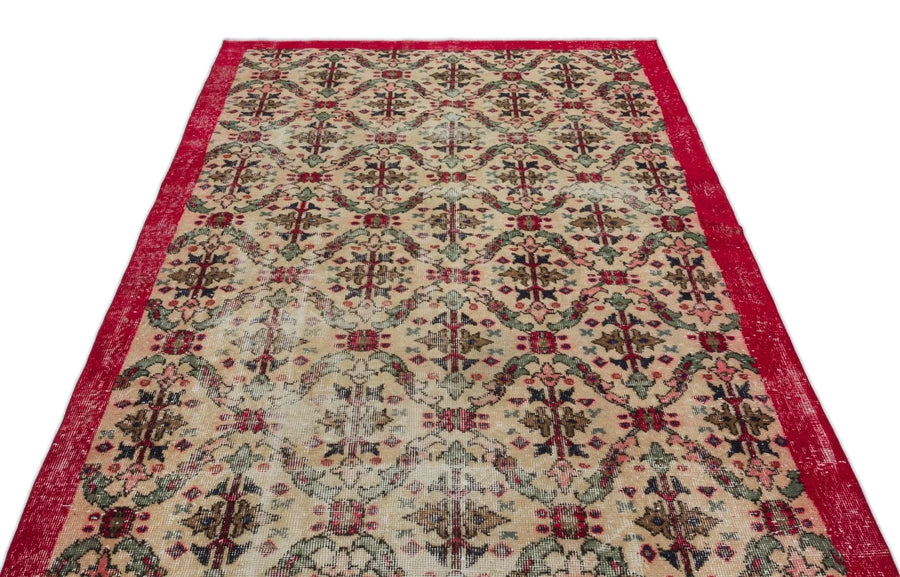 Bej Gri Anadolu Geometrik Klasik Yün Halı 160x260 - Özel Seri