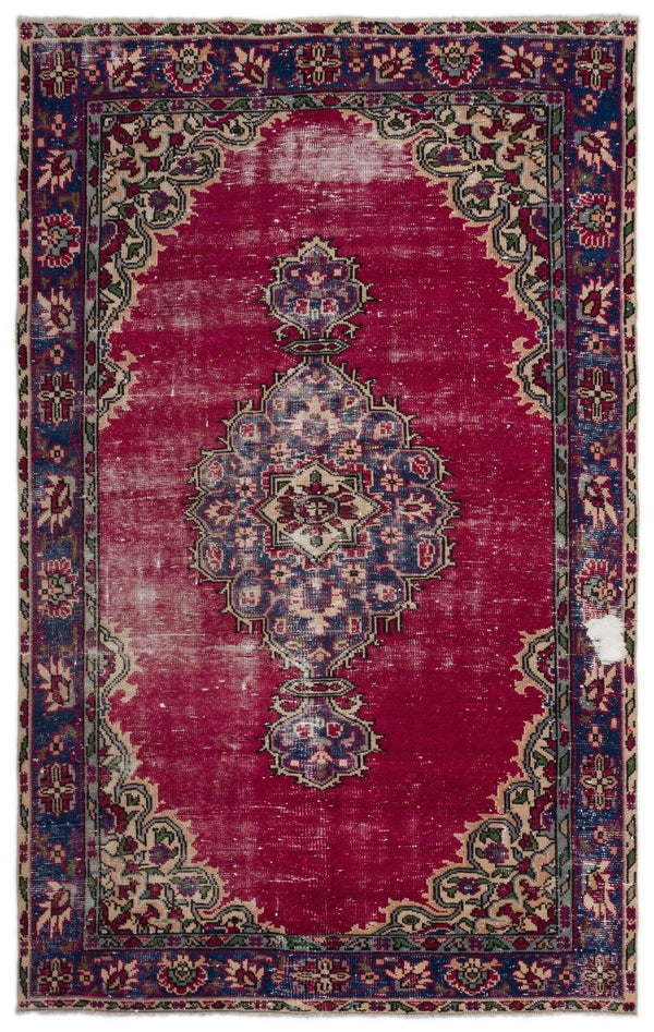 Bej Krem Anadolu Bohem Geometrik Yün Halı 173x271 - Özel Seri