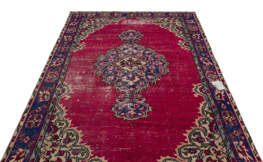 Bej Krem Anadolu Bohem Geometrik Yün Halı 173x271 - Özel Seri