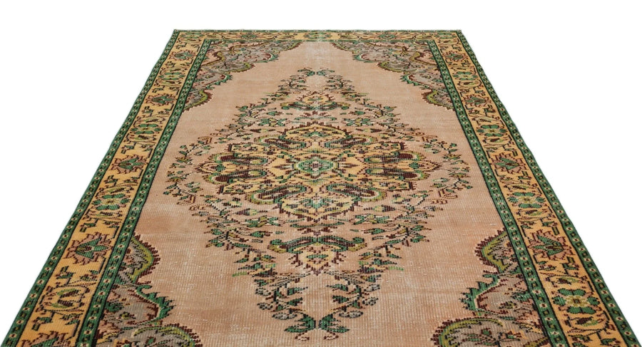 Gri Isparta Eskitme Madalyonlu Yün Halı 186x286 - Özel Seri