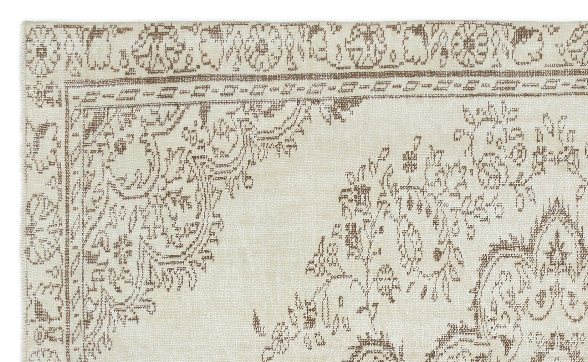 Atina 18874 Bej Eskitme Yün El Dokuma Halısı 160 x 260 - El Dokuma - HALI.NET