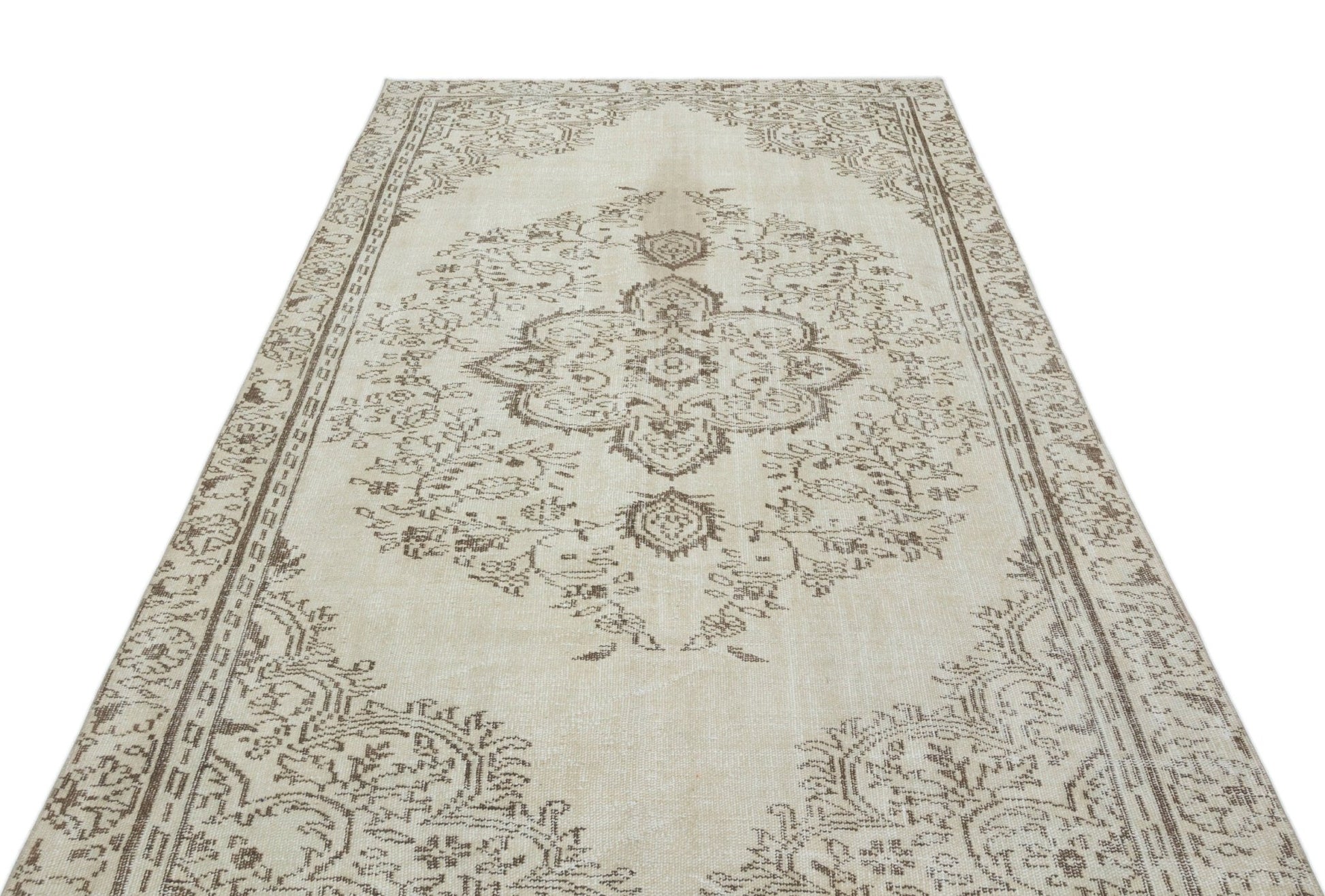 Atina 18874 Bej Eskitme Yün El Dokuma Halısı 160 x 260 - El Dokuma - HALI.NET