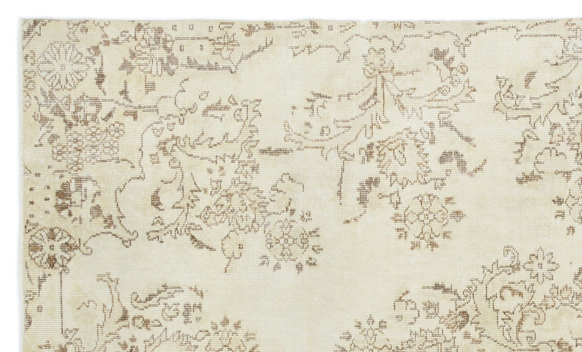 Atina 18963 Bej Eskitme Yün El Dokuma Halısı 177 x 285 - El Dokuma - HALI.NET