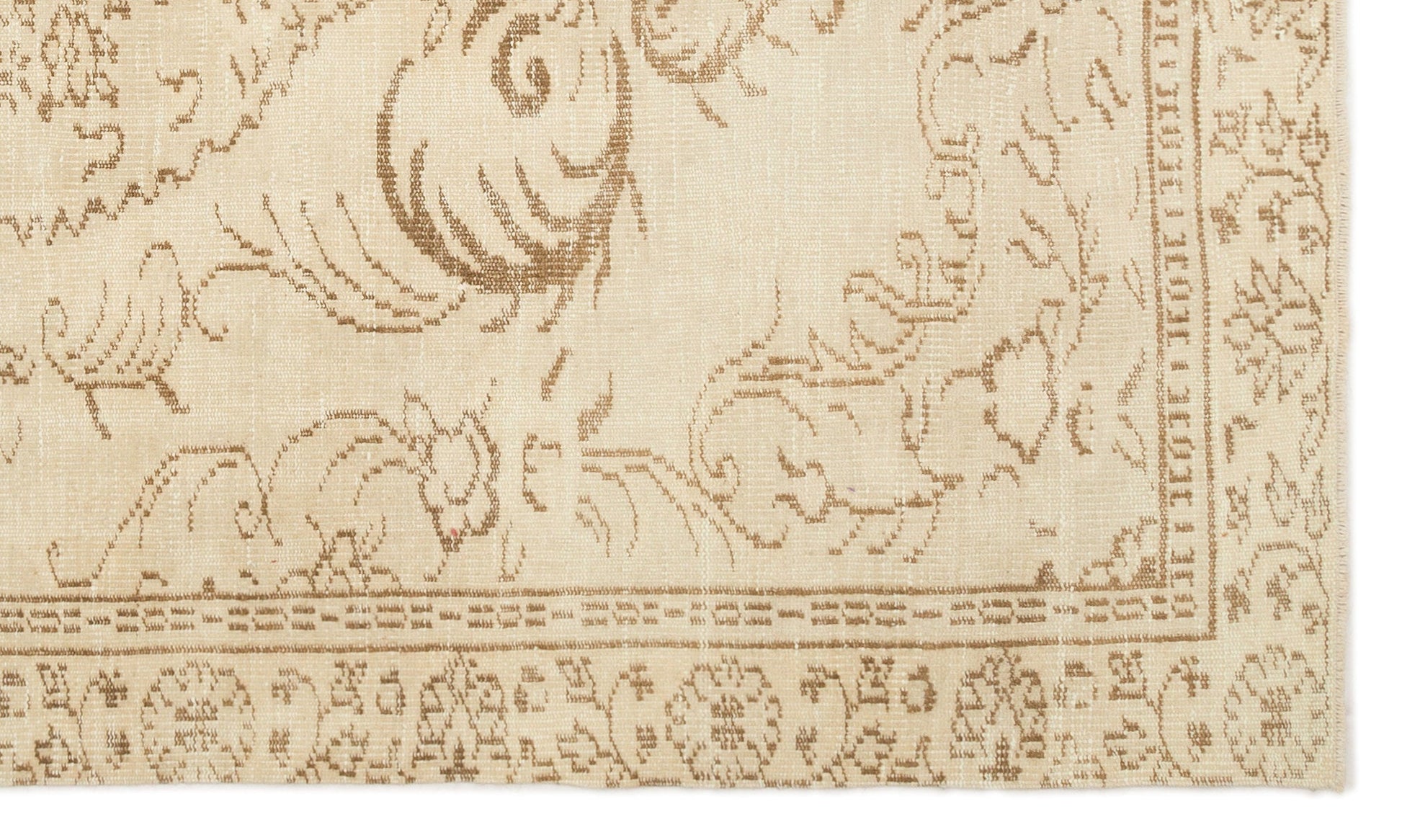 Atina 19038 Bej Eskitme Yün El Dokuma Halısı 162 x 277 - El Dokuma - HALI.NET