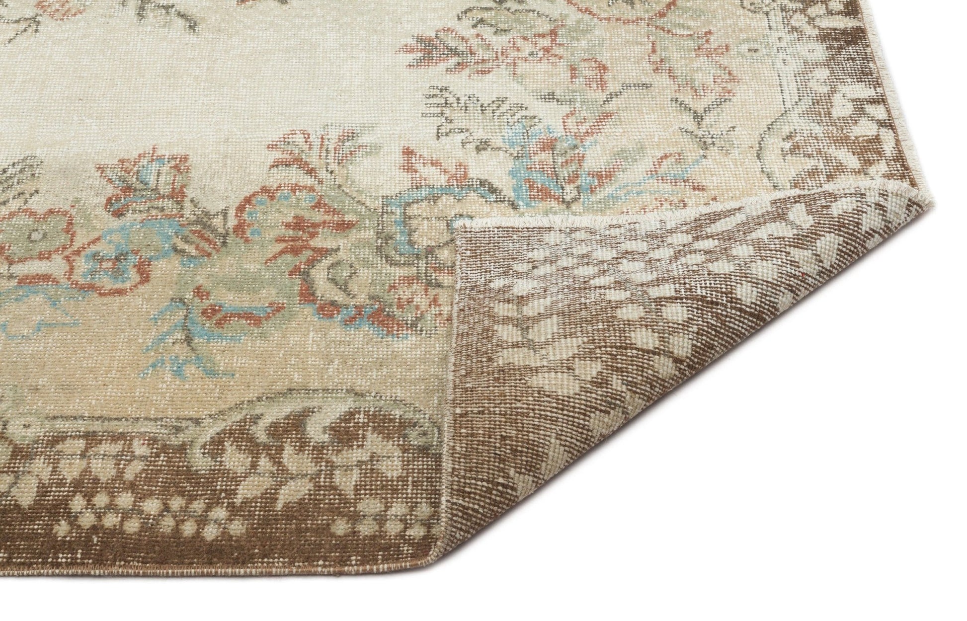 Atina 19283 Bej Eskitme Yün El Dokuma Halısı 180 x 286 - El Dokuma - HALI.NET