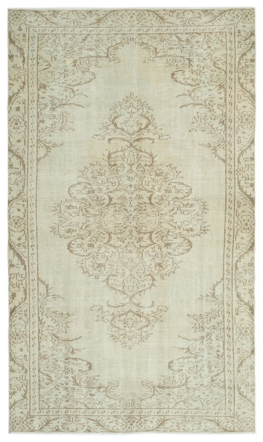 Bej El Dokuma Halı Düz Dokulu Yün 163x277 cm 19290 – Koridor kullanımı