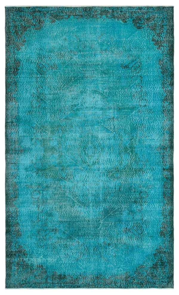 Beyaz Siyah Bohem Eskitme Yün Halı 185x300