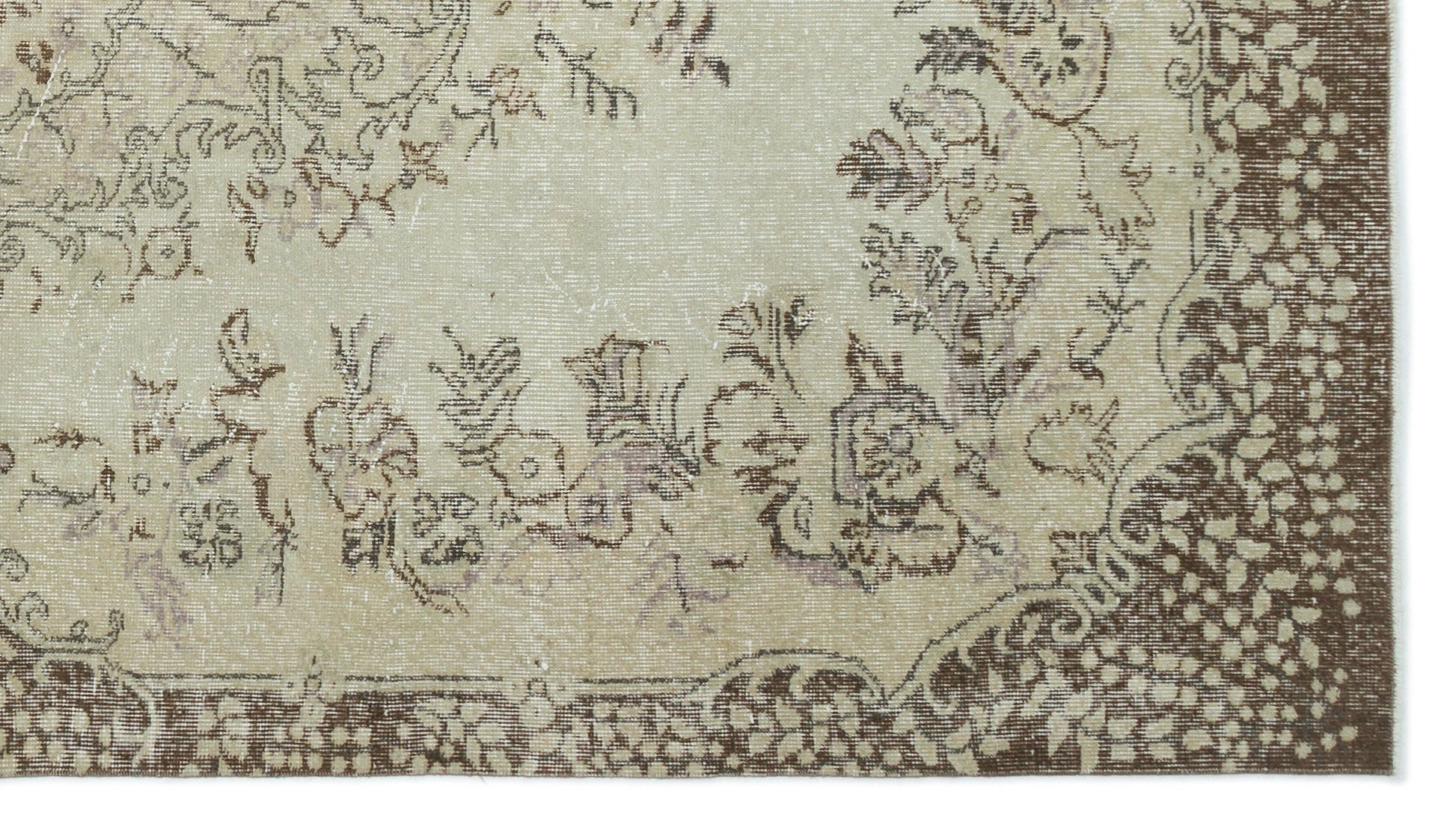 Atina 19559 Bej Eskitme Yün El Dokuma Halısı 165 x 291 - El Dokuma - HALI.NET