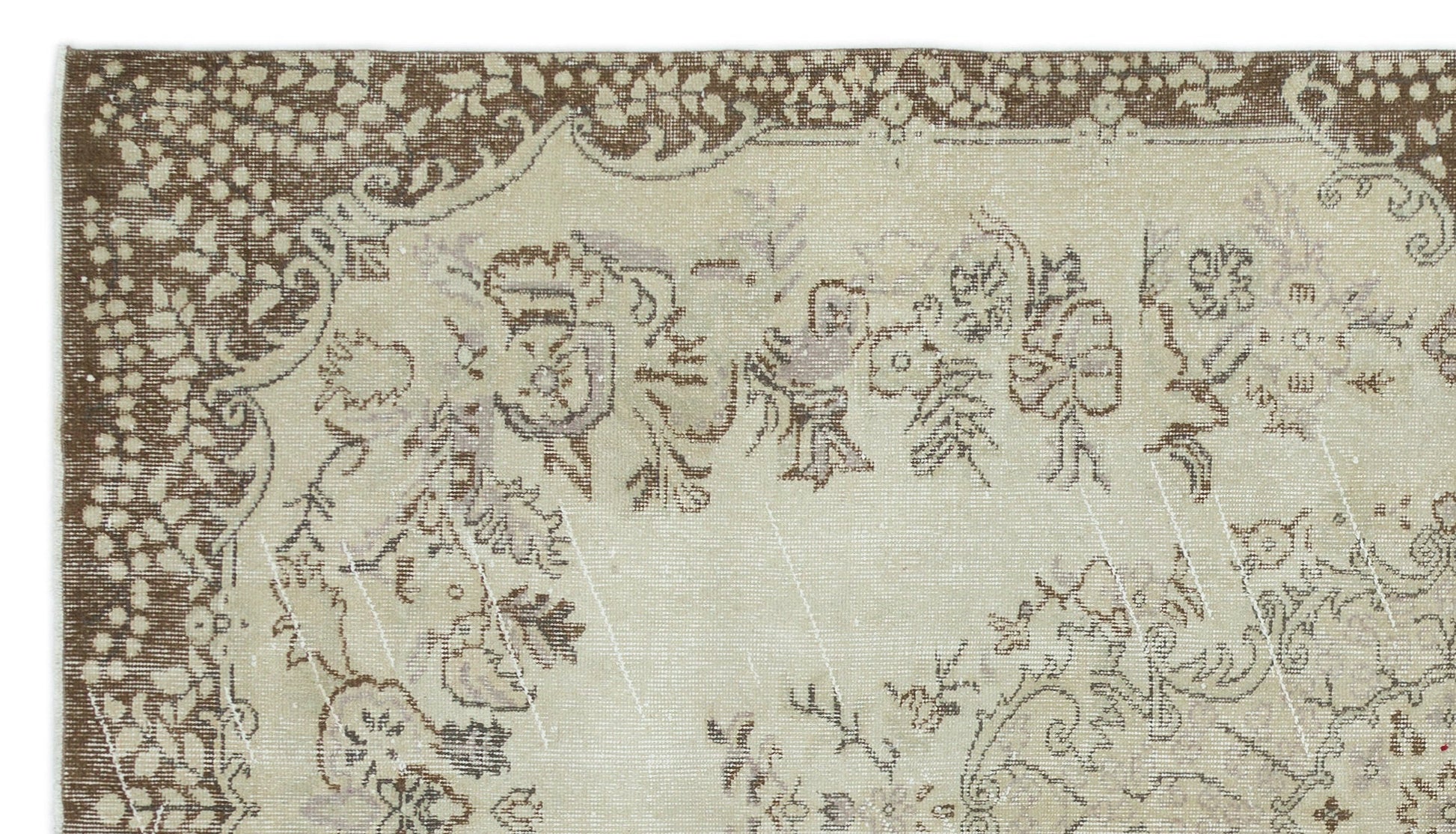 Atina 19559 Bej Eskitme Yün El Dokuma Halısı 165 x 291 - El Dokuma - HALI.NET