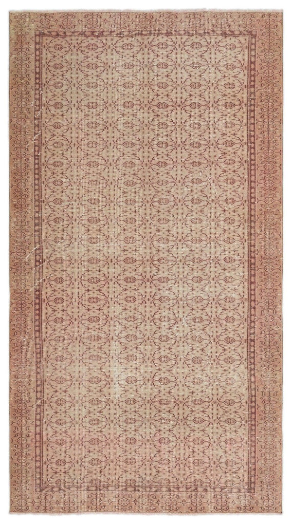 Bej Krem Anadolu Bohem Geometrik Yün Halı 148x263 - Özel Seri