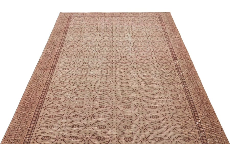 Bej Krem Anadolu Bohem Geometrik Yün Halı 148x263 - Özel Seri