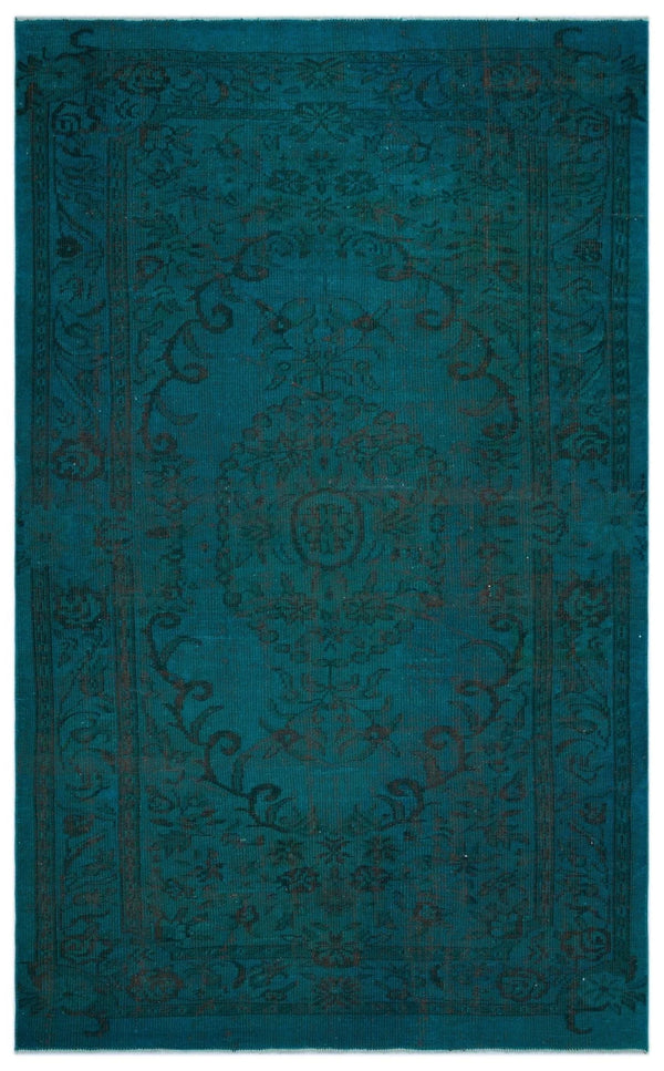 Mavi Siyah Bohem Klasik Yün Halı 176x298