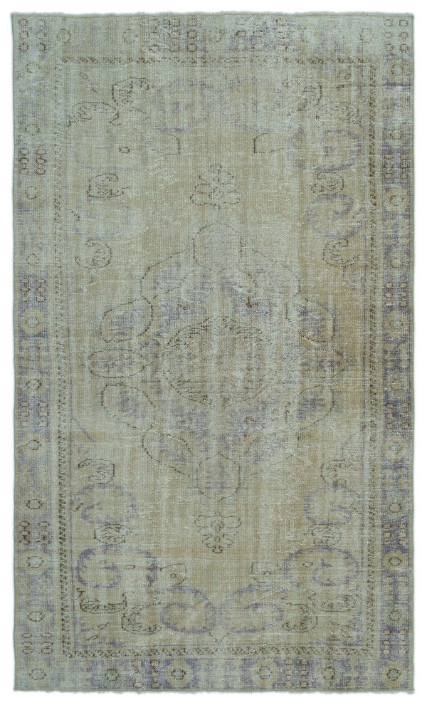 Bej Gri Anadolu Bohem Madalyonlu Yün Halı 169x286 - Özel Seri