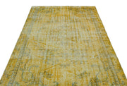 Atina 22803 Sarı Eskitme Yün El Dokuma Halısı 172 x 274 - El Dokuma - HALI.NET